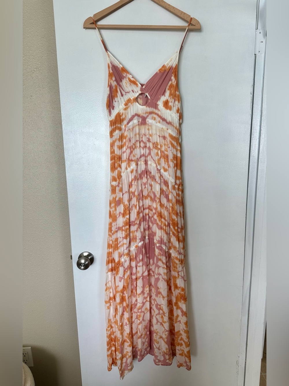 YFB Young Fabulous & Broke Tie Dye Cutout Maxi Dress Size S